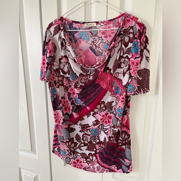 Kim & Co. Short Sleeve Blouse - Picture 2 of 4